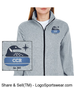 L51-Ladies UltraClub Iceberg Fleece Full-Zip Jacket w/Embroidered CCR Logo Design Zoom
